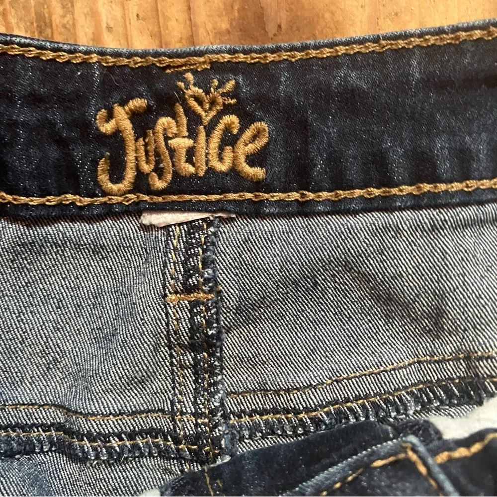 Justice Dark Blue Jean Shorts for Women
